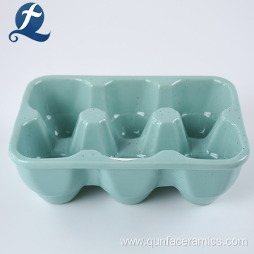 Useful Solid Speckled Color Ceramic Egg Plate